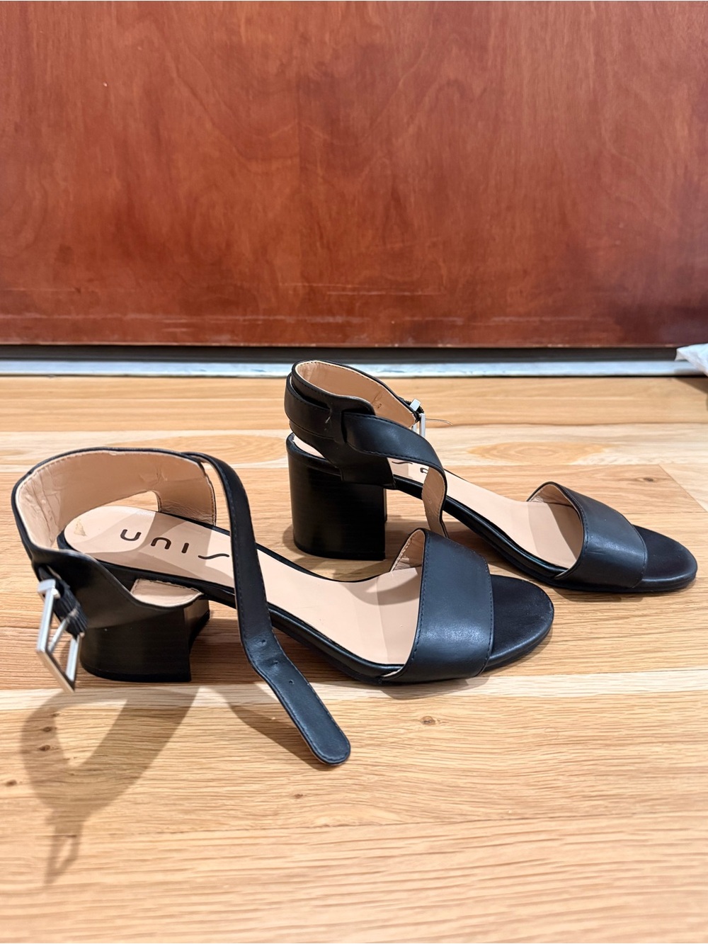 Black Women's Block Heel Sandals